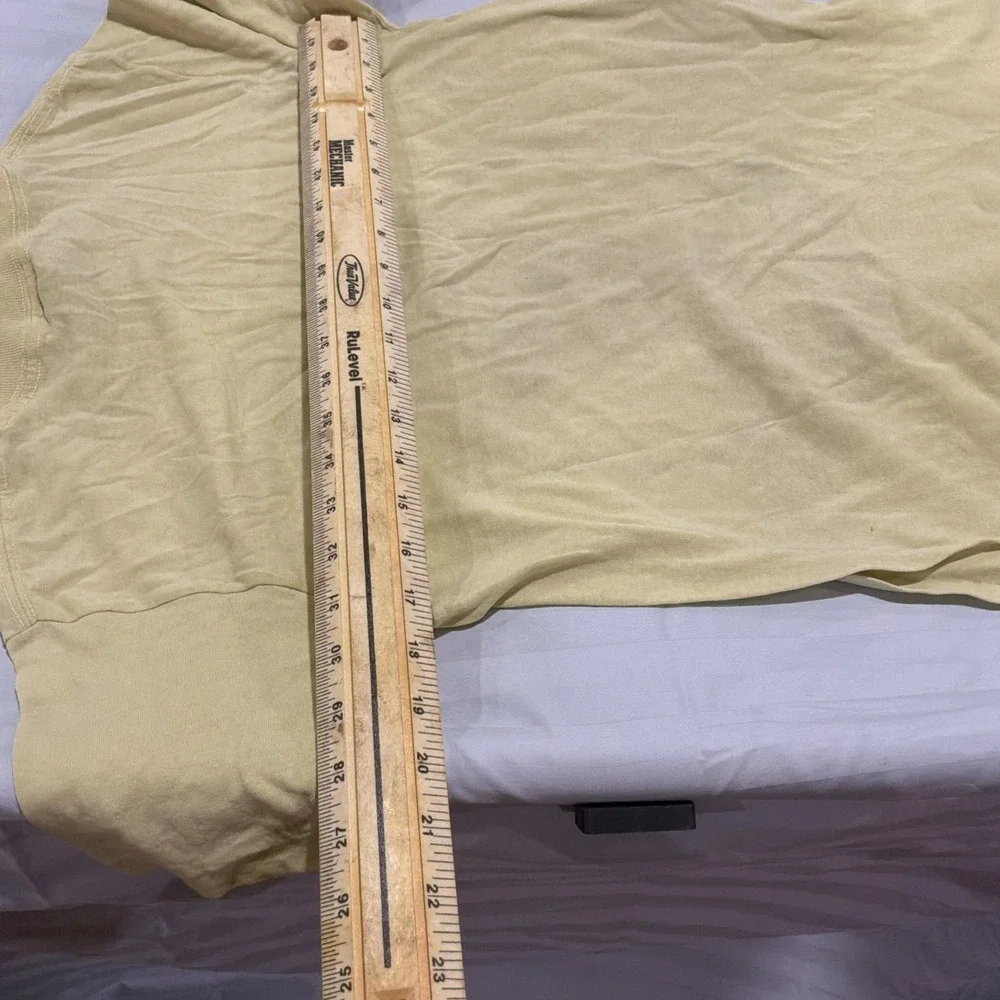 Very Rare Vintage 1978 Garfield Big Logo Crew Neck‎ Yellow Sun Label Wisconsin